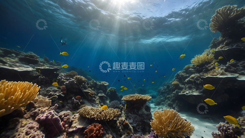 高清大图下载【趣麦麦图】五彩缤纷的海底世界