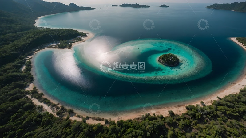 高清大图下载【趣麦麦图】海面上的眼睛