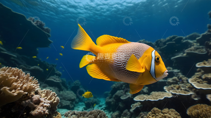高清大图下载【趣麦麦图】海底悠闲鱼儿