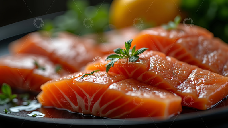 高清大图下载【趣麦麦图】肉肉鱼片美食