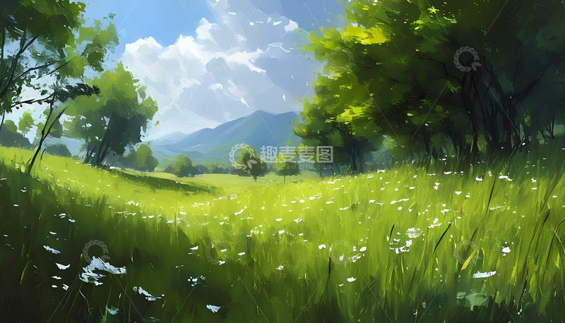 高清大图下载【趣麦麦图】小花白云云朵