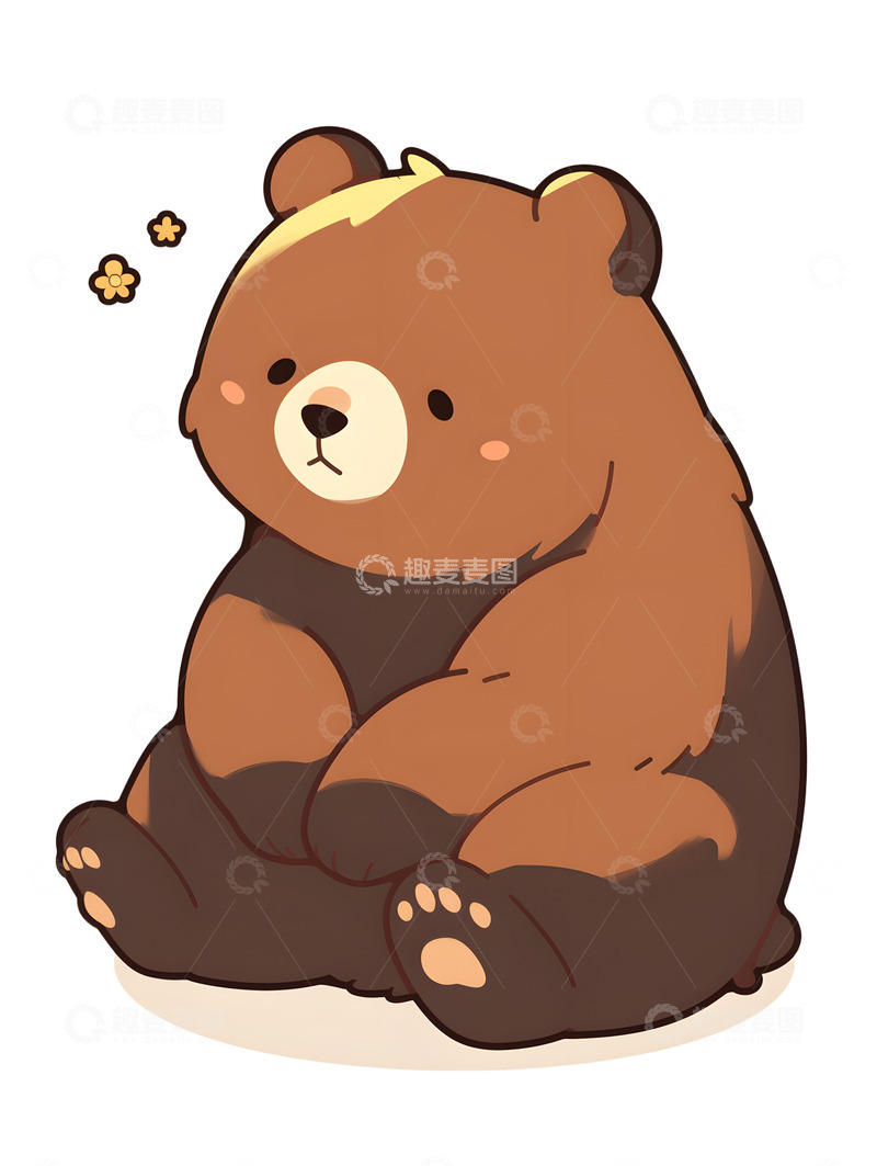 高清大图下载【趣麦麦图】可爱得小熊猫卡通