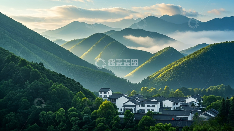 高清大图下载【趣麦麦图】云雾高山白云