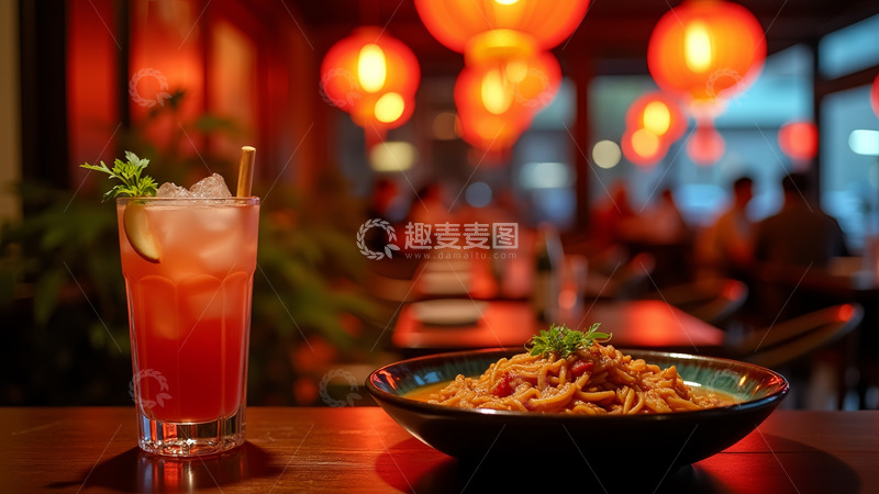 高清大图下载【趣麦麦图】灯笼美食饮料