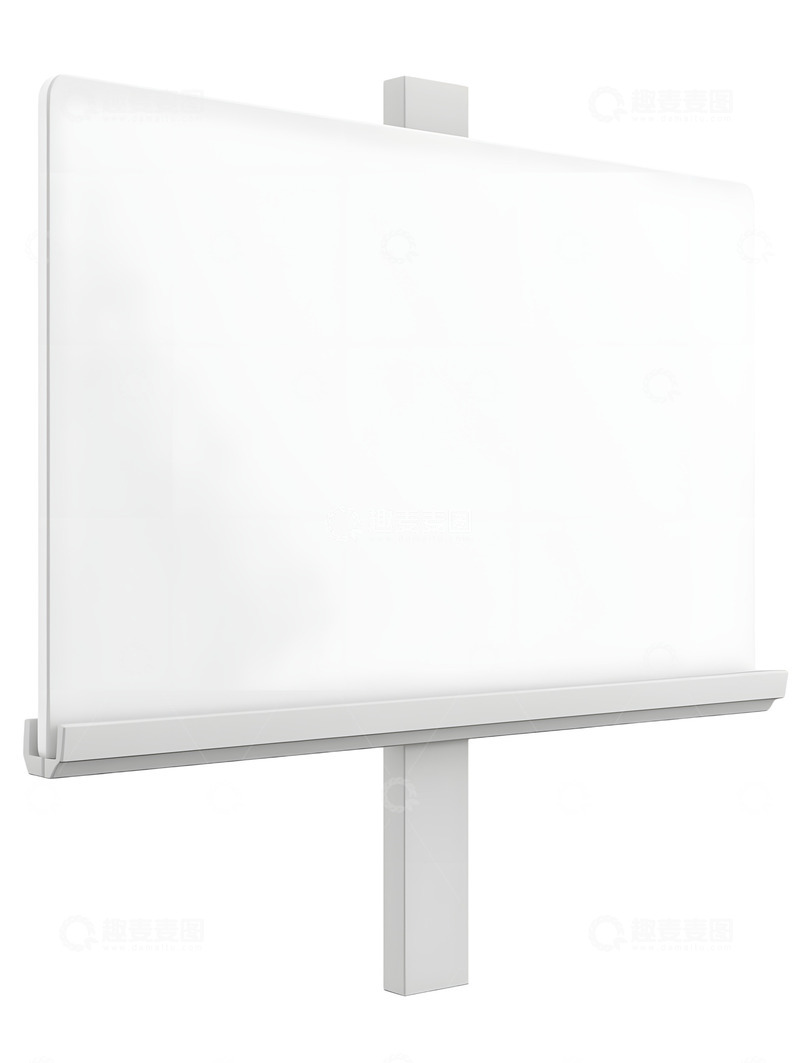 高清大图下载【趣麦麦图】白色木制展板卡通