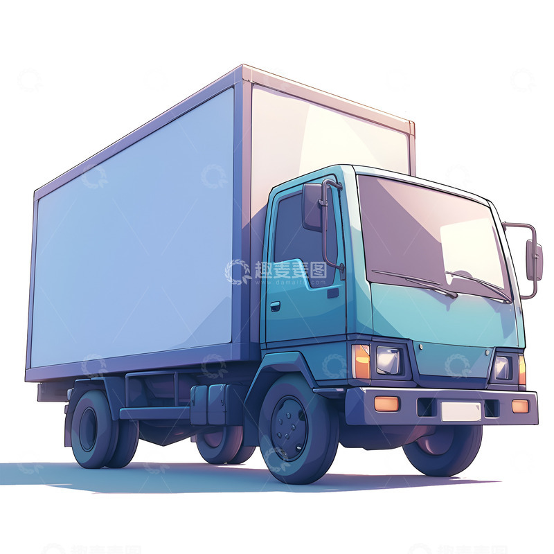高清大图下载【趣麦麦图】卡通一辆大卡车