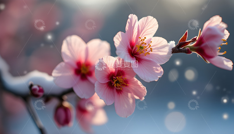 高清大图下载【趣麦麦图】春天盛开的桃花