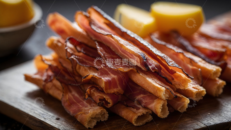 高清大图下载【趣麦麦图】桌子上的腊肉
