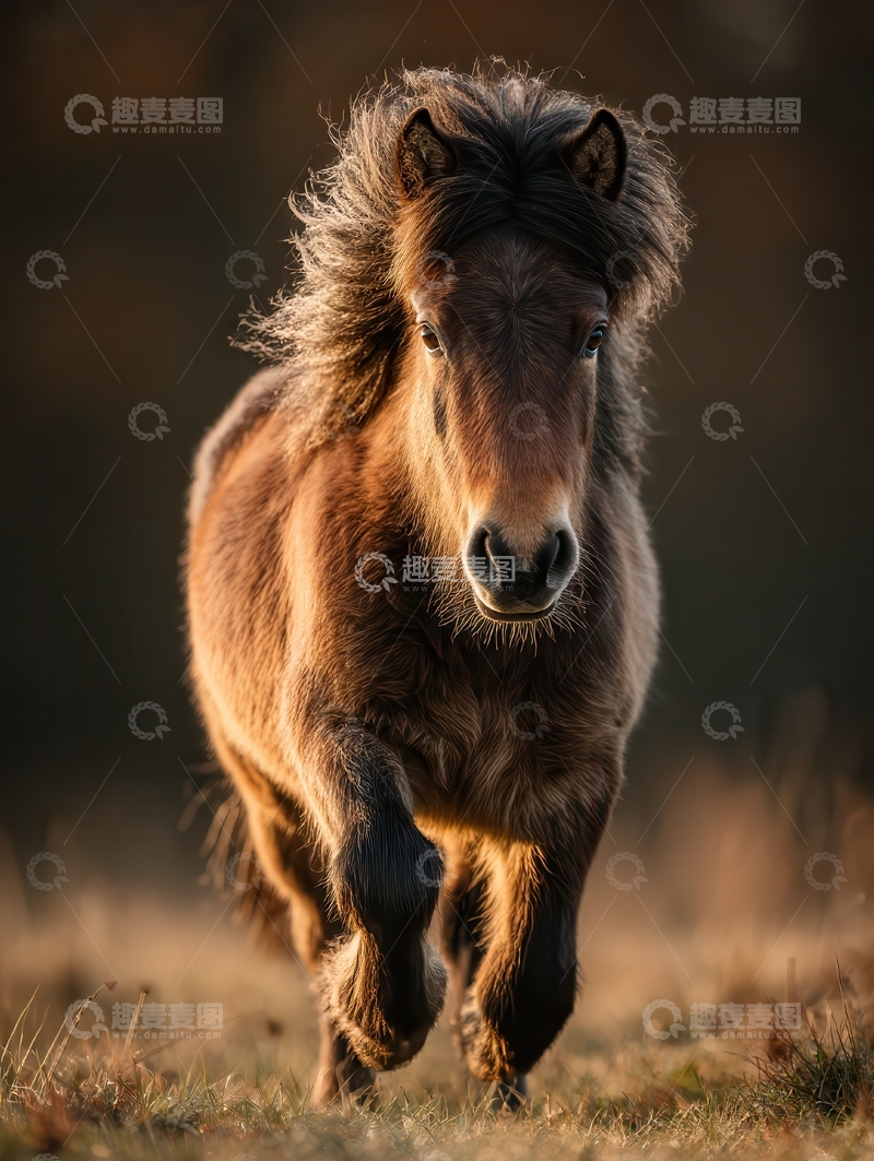 高清大图下载【趣麦麦图】设特兰矮马  憨萌 好奇 