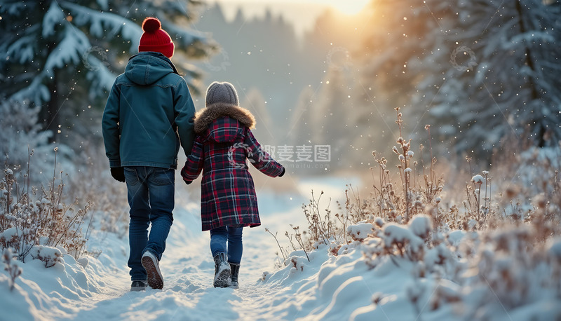 高清大图下载【趣麦麦图】冬季快乐的感情