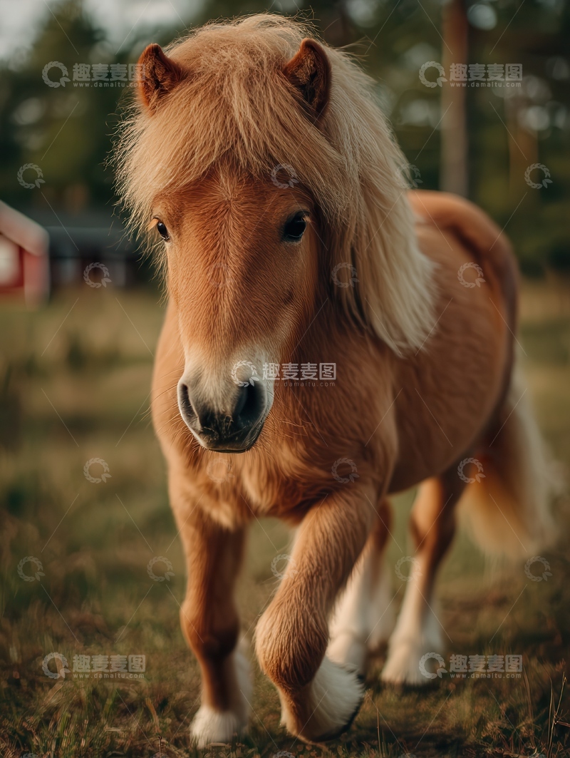 高清大图下载【趣麦麦图】设特兰矮马  憨萌 童真 