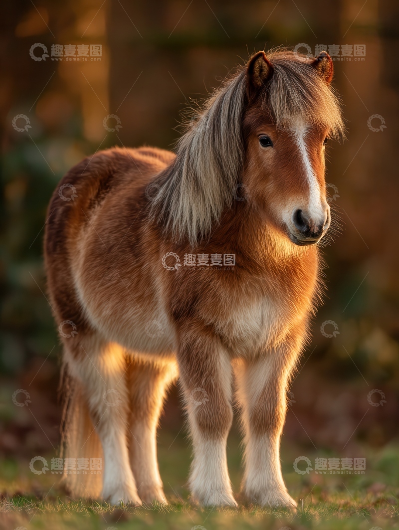 高清大图下载【趣麦麦图】设特兰矮马  憨萌 娇俏 