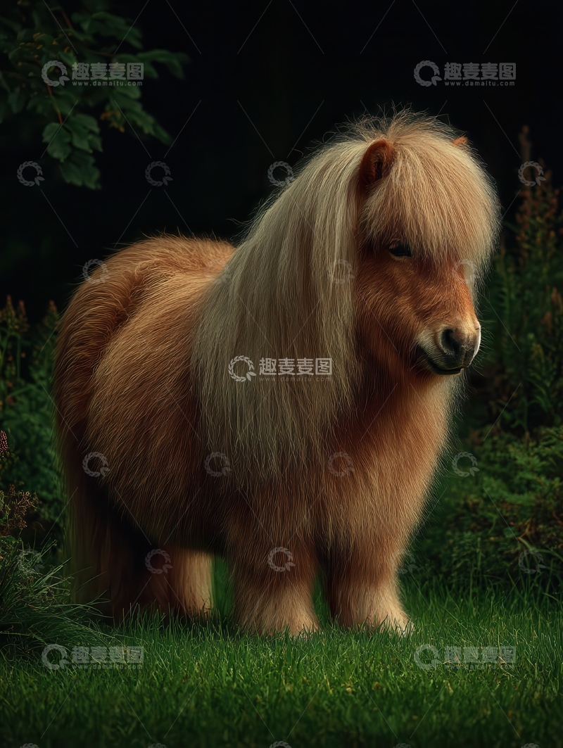 高清大图下载【趣麦麦图】设特兰矮马  憨萌  悦亲 
