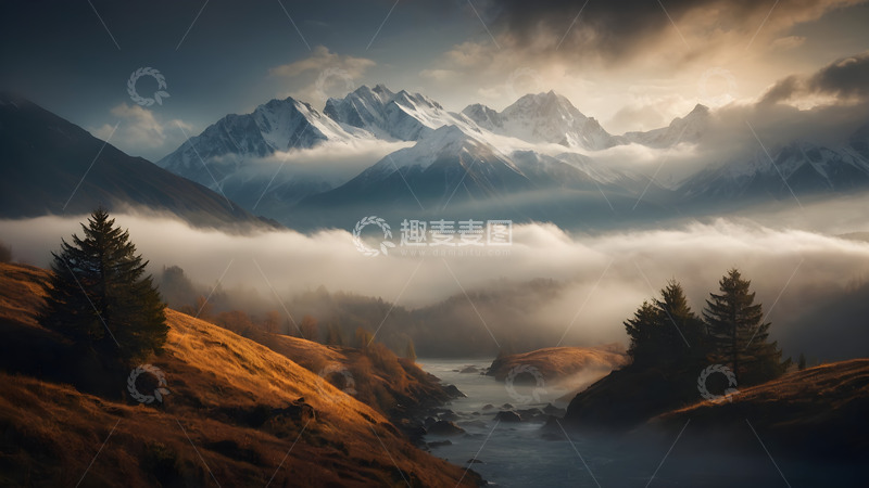 高清大图下载【趣麦麦图】常年不化与枯黄