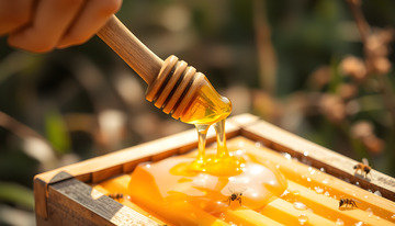 纯净的蜂蜜处理