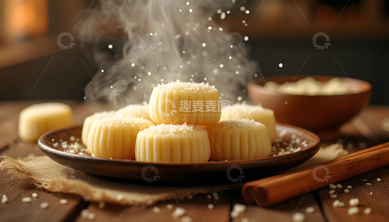 高清大图下载【趣麦麦图】古法糕点制作