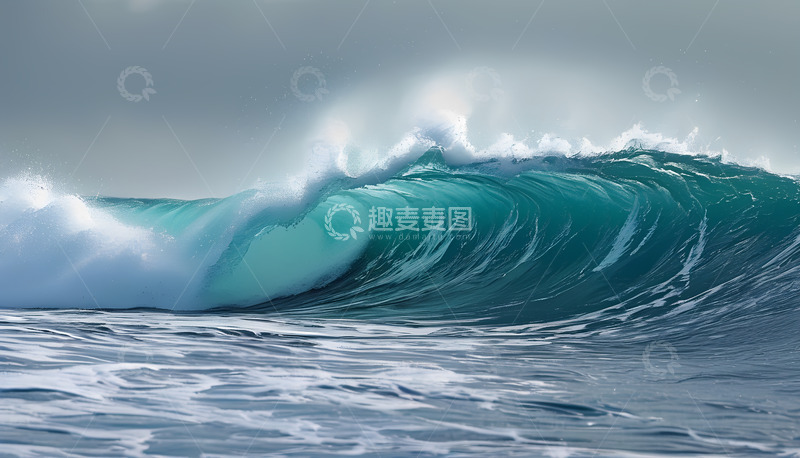 高清大图下载【趣麦麦图】海浪浪花海水