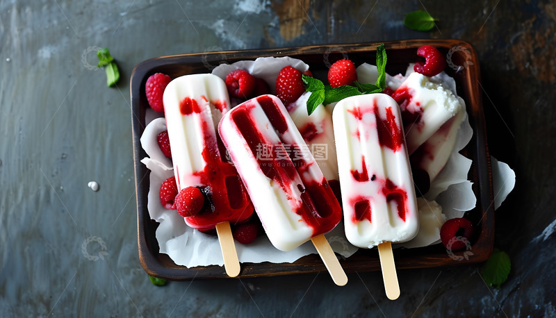 高清大图下载【趣麦麦图】夏天雪糕冰棍