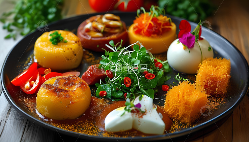 高清大图下载【趣麦麦图】美食肉松花儿