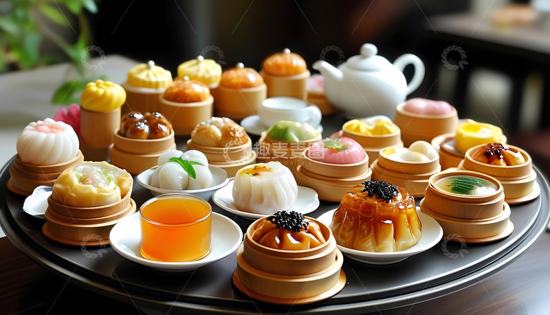 高清大图下载【趣麦麦图】早茶早晨早餐