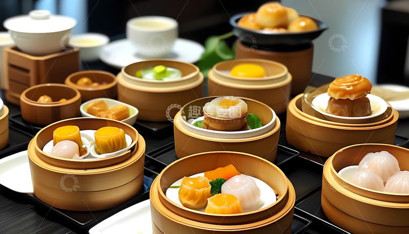 高清大图下载【趣麦麦图】广东早晨早餐