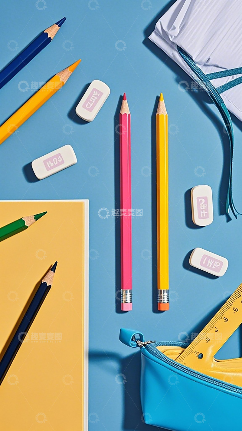 高清大图下载【趣麦麦图】文具静物摄影素材
