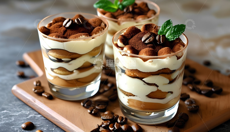 高清大图下载【趣麦麦图】巧克力蛋糕杯子