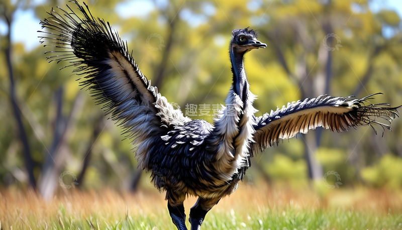 高清大图下载【趣麦麦图】翅膀鸟儿大树