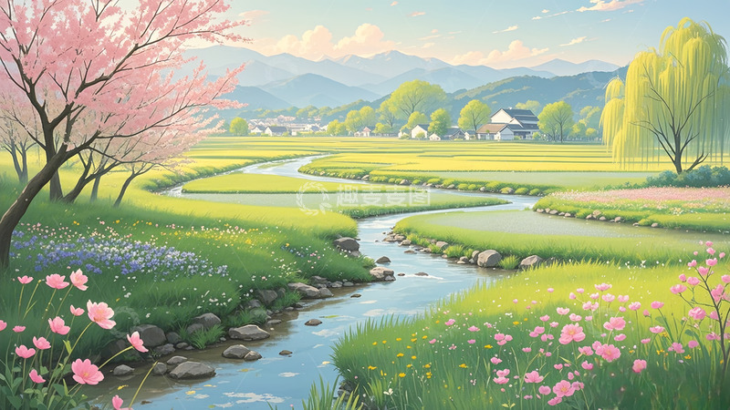 高清大图下载【趣麦麦图】建设新农村景象