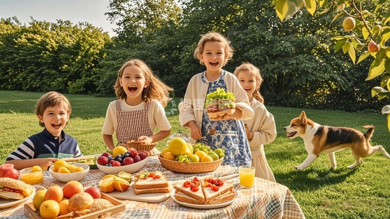 高清大图下载【趣麦麦图】户外野炊时刻