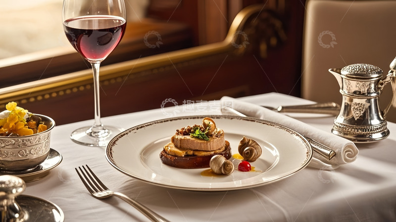 高清大图下载【趣麦麦图】精心西餐制作