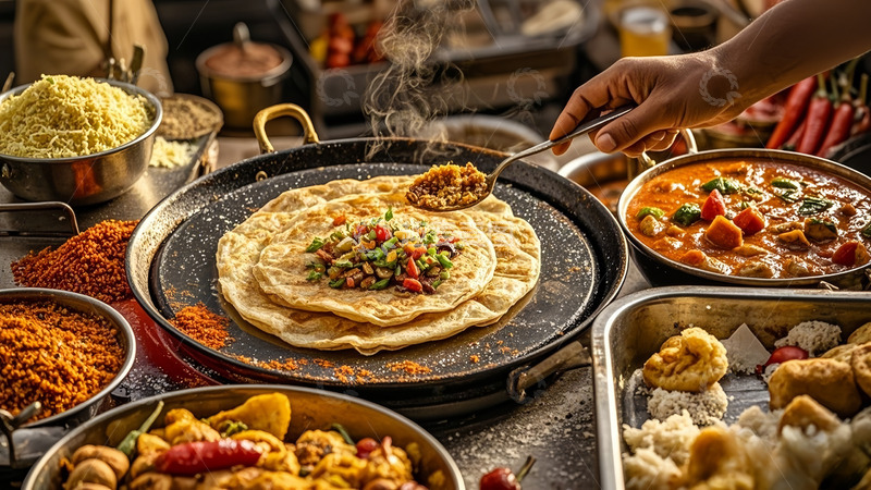 高清大图下载【趣麦麦图】手工烙饼制作