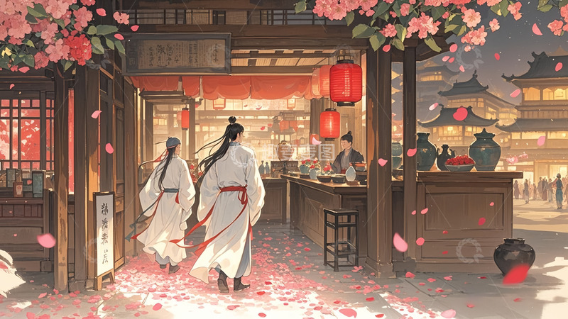 高清大图下载【趣麦麦图】飞花酒馆归来客