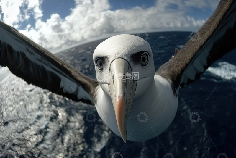 高清大图下载【趣麦麦图】一只海鸥特写摄影