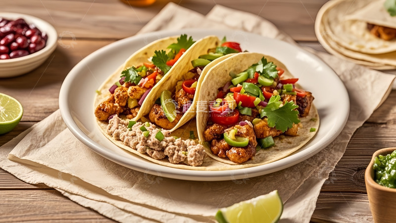 高清大图下载【趣麦麦图】传统美食的制作