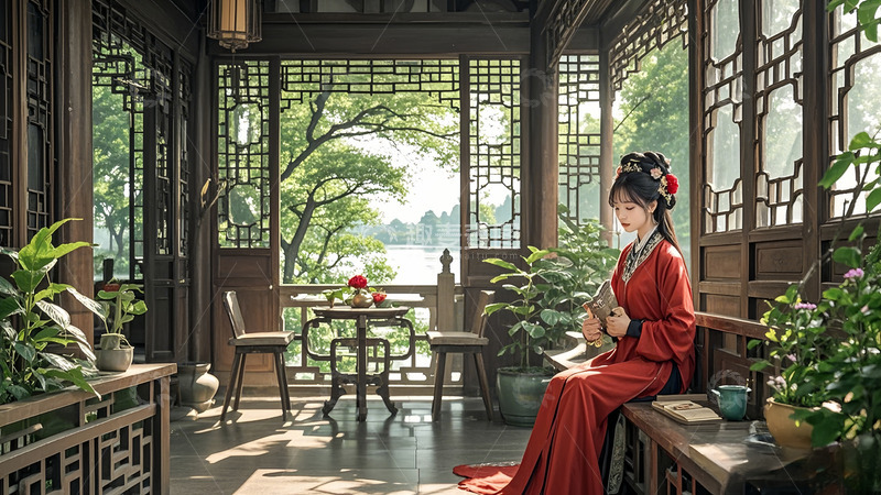 高清大图下载【趣麦麦图】古风厅堂设计