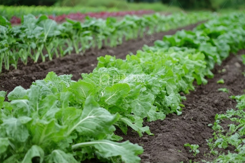 高清大图下载【趣麦麦图】农田种植的绿叶菜