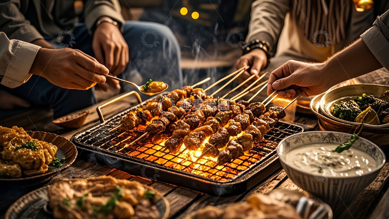 高清大图下载【趣麦麦图】手工秘制烤肉