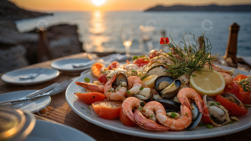 高清大图下载【趣麦麦图】海鲜大餐的美味