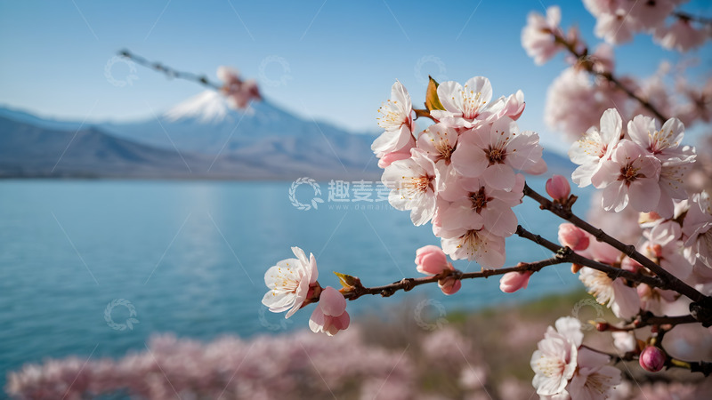 高清大图下载【趣麦麦图】桃花江岸春风暖