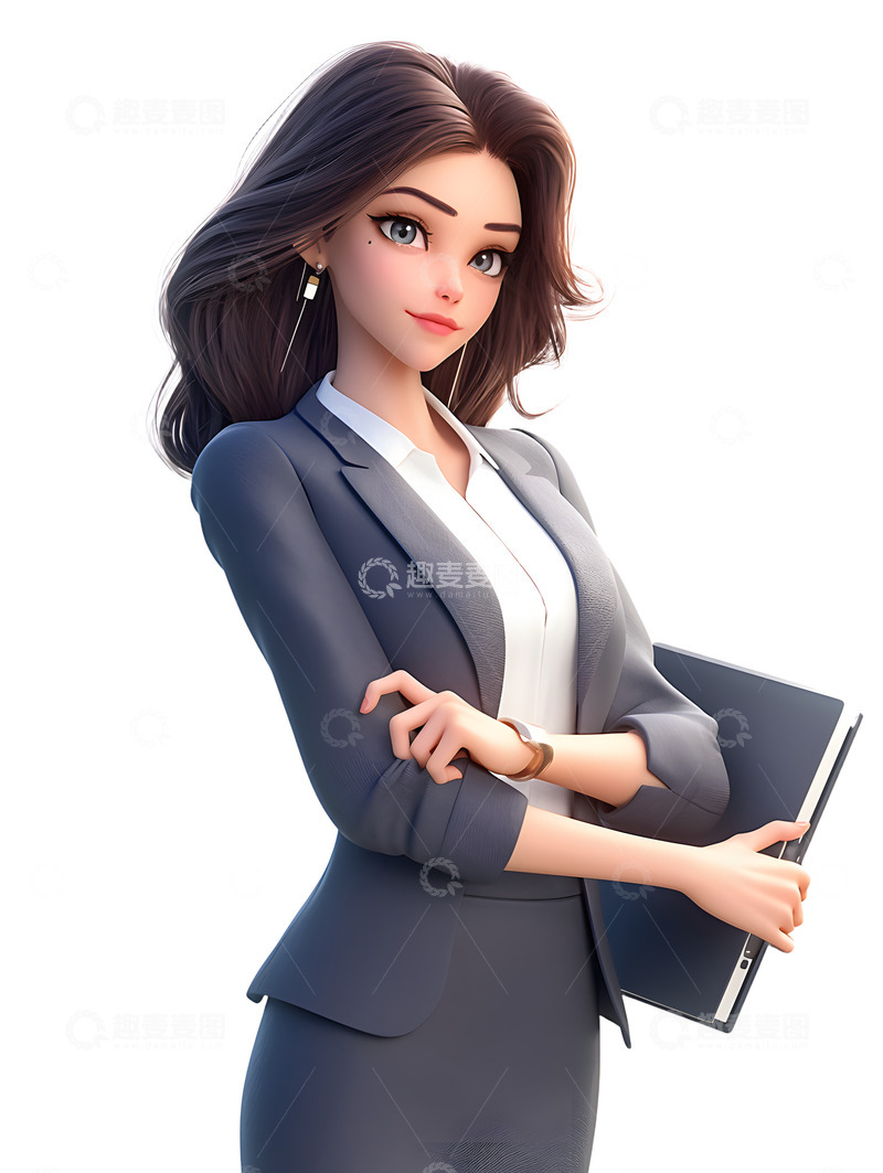 高清大图下载【趣麦麦图】卡通白领人员图标