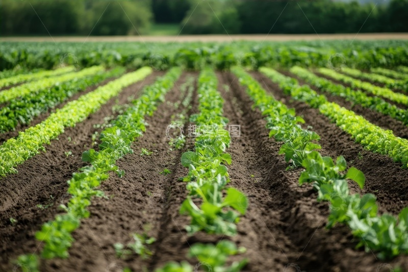 高清大图下载【趣麦麦图】田地里的蔬菜种植
