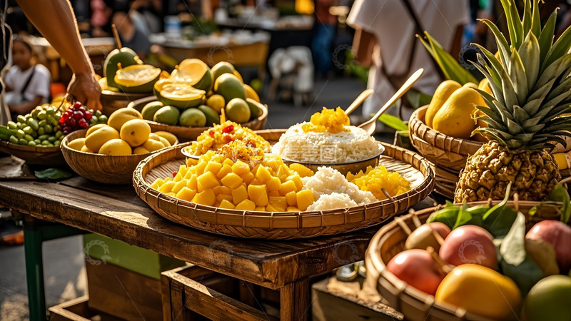 高清大图下载【趣麦麦图】健康的南亚美食