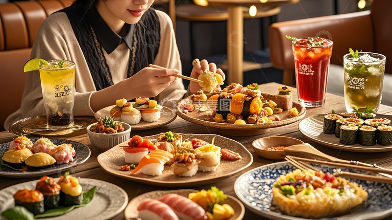 高清大图下载【趣麦麦图】精品的一桌美食