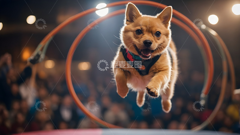 高清大图下载【趣麦麦图】宠物小狗运动