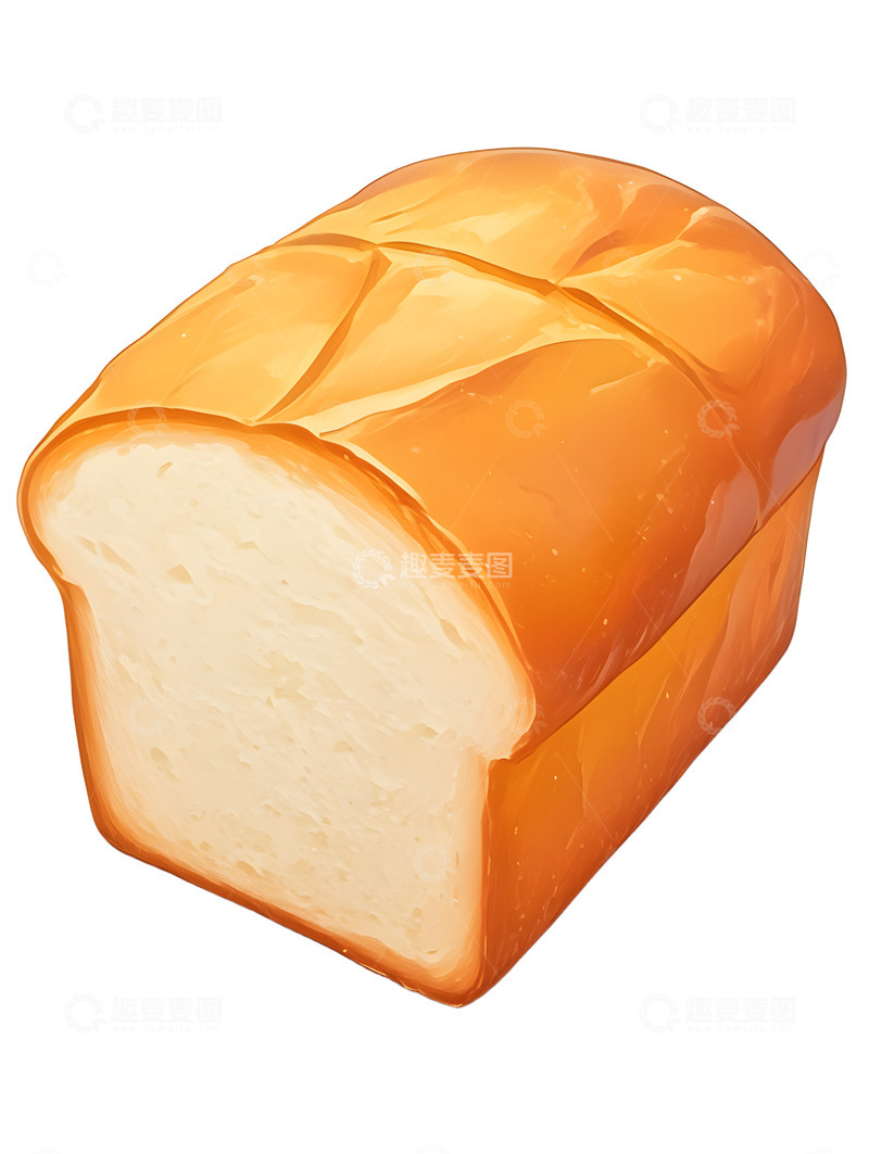 高清大图下载【趣麦麦图】卡通吐司面包图标