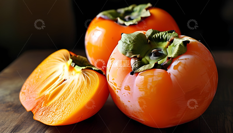 高清大图下载【趣麦麦图】柿子水果美食