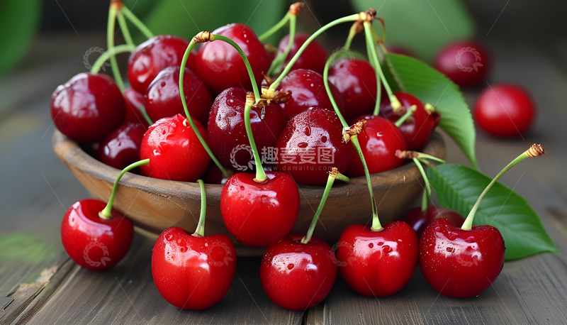 高清大图下载【趣麦麦图】水果车厘子红色