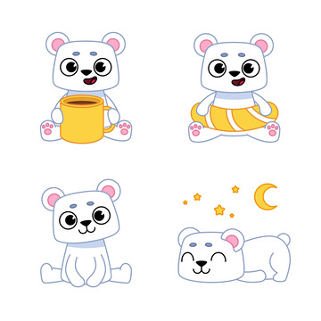 北极熊可爱姿态大集合