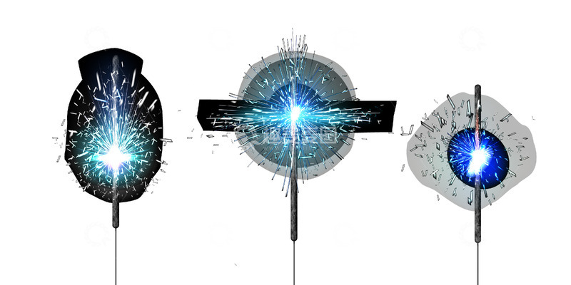 源文件下载【趣麦麦图】璀璨蓝白烟花棒之夜